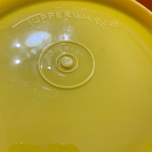 Yellow Tupperware Kitchen Storage Container - Picture 3 of 4